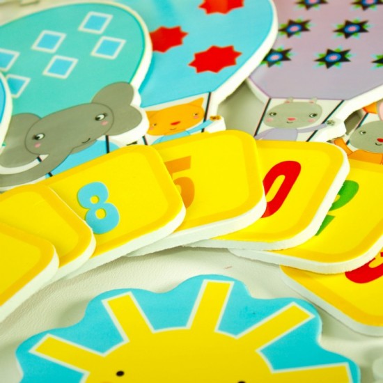 Vannas komplekts matemātika Meadow Kids Counting Bath Time Stickers MK180