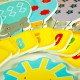 Vannas komplekts matemātika Meadow Kids Counting Bath Time Stickers MK180