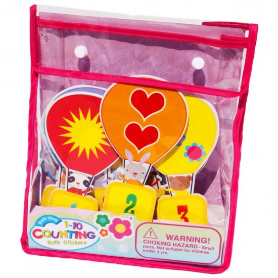 Vannas komplekts matemātika Meadow Kids Counting Bath Time Stickers MK180