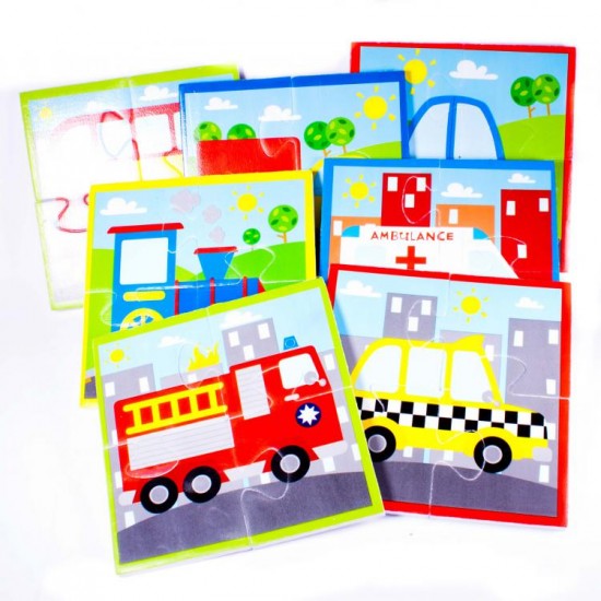 Vannas komplekts Meadow Kids Cars Bath Time Puzzles MK315
