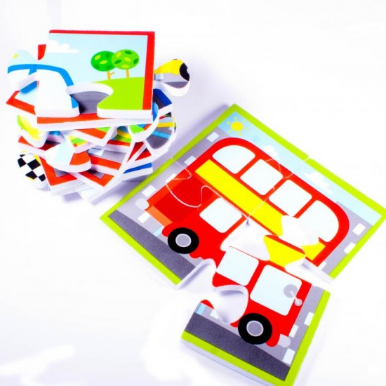 Vannas komplekts Meadow Kids Cars Bath Time Puzzles MK315