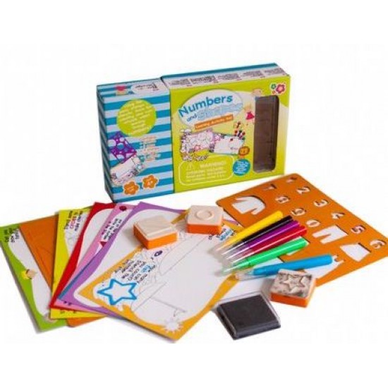 Zīmogu komplekts Meadow Kids Numbers and Shapes Set MK262