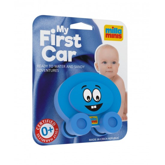 Rotaļlieta auto Millaminis My First Cars - Oval Smiley Blue 20008