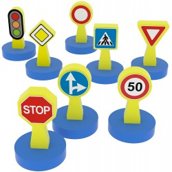 Rotaļlieta ceļa zīmes Millaminis My First Traffic Signs (8+8 Pcs) 20079