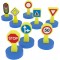 Rotaļlieta ceļa zīmes Millaminis My First Traffic Signs (8+8 Pcs) 20079