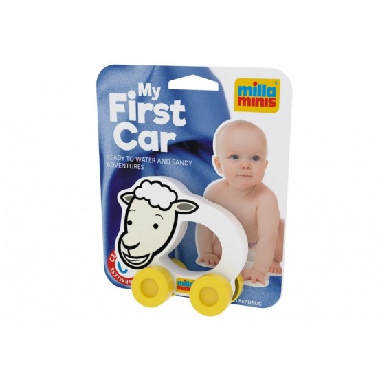 Rotaļlieta auto Millaminis My First Cars - Sheep On The Card 21506