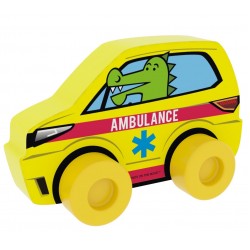 Educational toy Millaminis City Cars - Ambulance Yellow 20004
