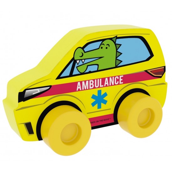 Rotaļlieta auto Millaminis City Cars - Ambulance Yellow 20004