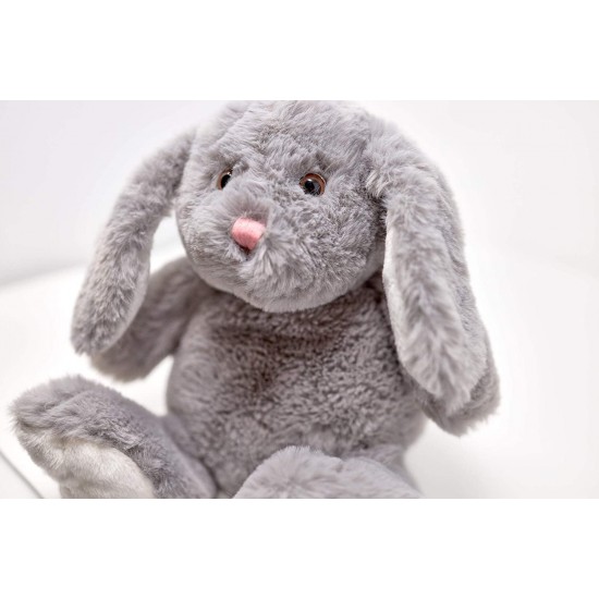 Mīksta rotaļlieta zaķis Molli Toys Rabbit Isa grey 8943