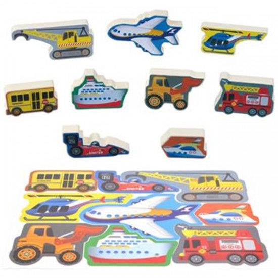 Attīstoša spēle puzle PlayGo Air&Land Craft Puzzle 1995