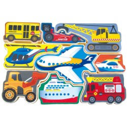 Attīstoša spēle puzle PlayGo Air&Land Craft Puzzle 1995