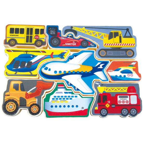 Attīstoša spēle puzle PlayGo Air&Land Craft Puzzle 1995