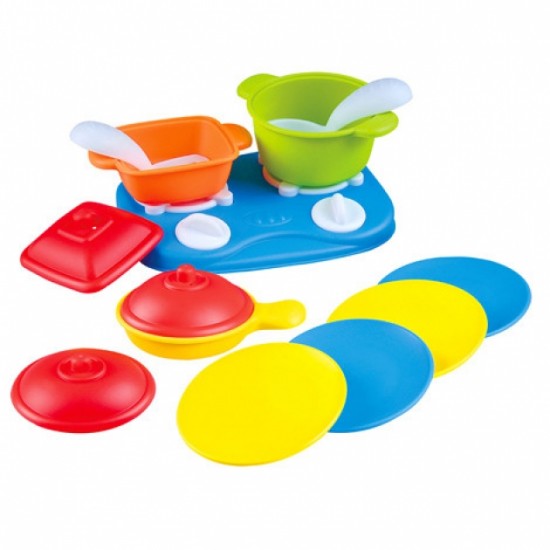 Trauku komplekts PlayGo Tabletop Cooking Range 13 pcs 2416