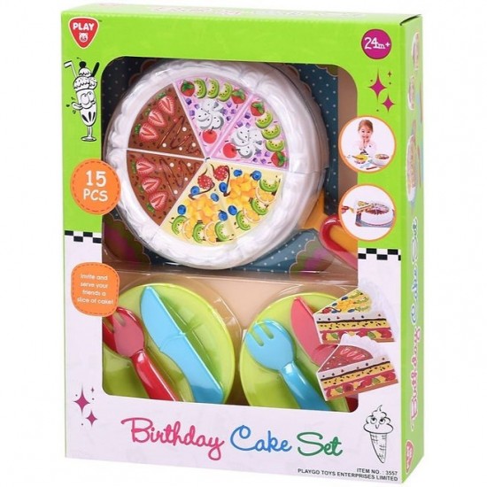 Trauku komplekts torte PlayGo Birthday Cake Set 3557 