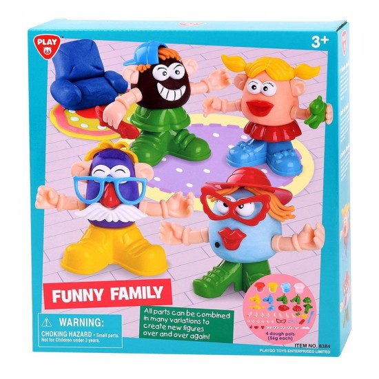 Veidošanas komplekts PlayGo Funny Family Dough Set 8384
