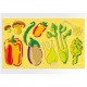 Zīmēšanas trafareti Quercetti Stencils Fruits&Vegetables 2612