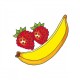 Zīmēšanas trafareti Quercetti Stencils Fruits&Vegetables 2612
