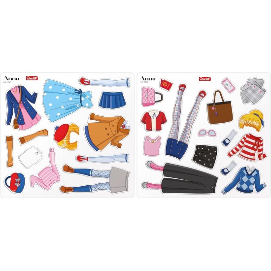 Spēle ar magnētiem Quercetti Magnetic Fashion Game Anna 2925