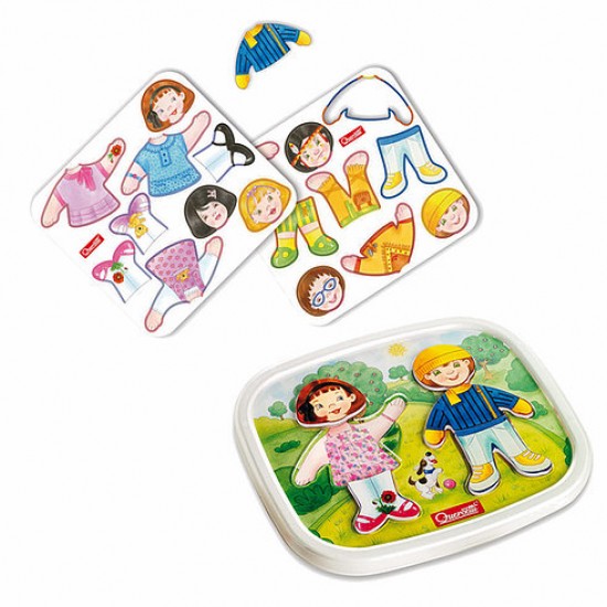 Spēle ar magnētiem Quercetti Dressy Baby Basic Magnetic Puzzle 4425