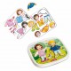 Spēle ar magnētiem Quercetti Dressy Baby Basic Magnetic Puzzle 4425