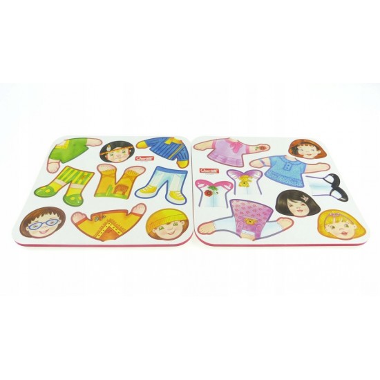 Spēle ar magnētiem Quercetti Dressy Baby Basic Magnetic Puzzle 4425