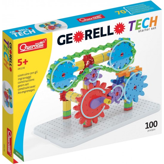 Konstruktors Quercetti Georello Tech Starter Set 100 pcs 6136