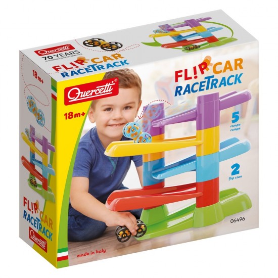 Spēle - konstruktors Quercetti Flip Car Race Track 6496
