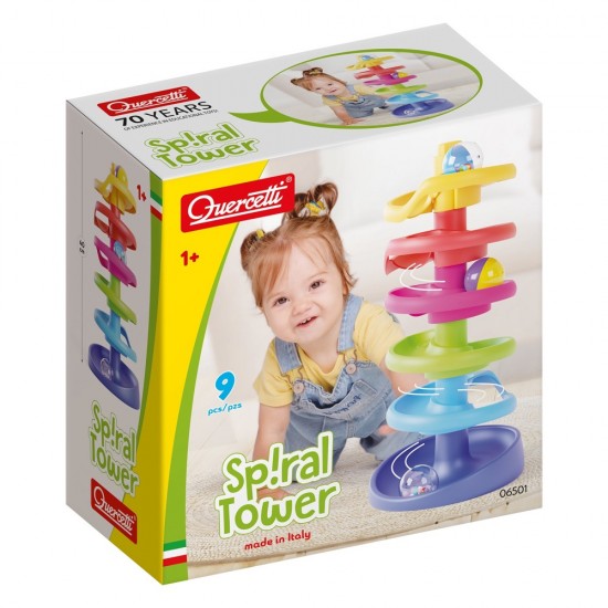 Spēle - konstruktors Quercetti Spiral Tower 6501