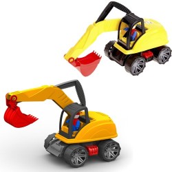 Car Orion Tractor - excavator (yellow/orange) 0249