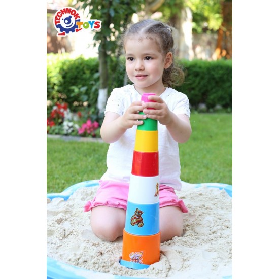 Piramīdas tornis Teh Toy Piramīda 45*11*10,5cm 2049
