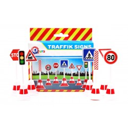 Rotaļlieta ceļa zīmes Teh Traffic Signs Set 4357