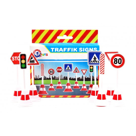 Rotaļlieta ceļa zīmes Teh Traffic Signs Set 4357