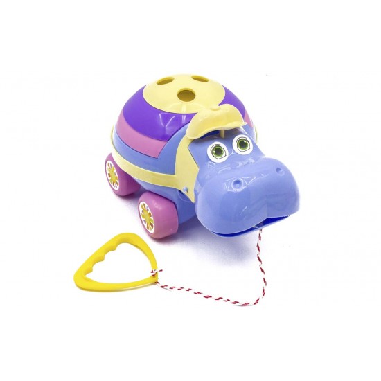Velkamā rotaļlieta Maximus Pull Along Hippo Puzzle 5102