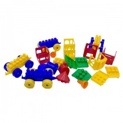 Rotaļlieta vilciens Maximus Meccano Locomotive Kid 36 pcs. 5149