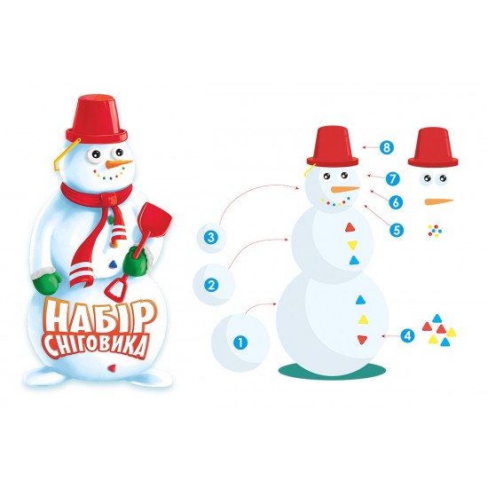Ziemas komplekts sniegavīrs Teh Set of a Snowman 6498