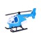 Helikopters zils Teh Toy Helicopter blue 9024