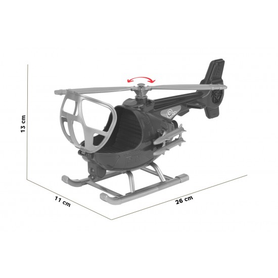 Helikopters zils Teh Toy Helicopter blue 9024