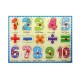Koka attīstoša puzle Wooden Puzzle Numbers ZKB-018