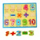 Koka attīstoša puzle Wooden Puzzle Numbers ZKB-018