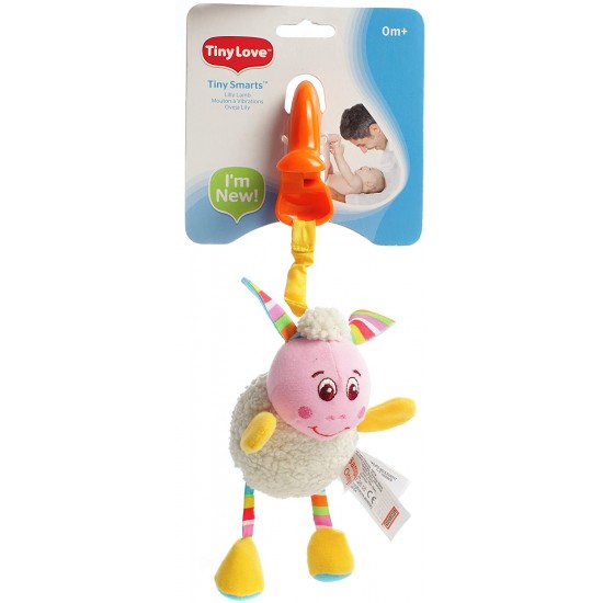 Attīstoša piekarama rotaļlieta ar vibrāciju Tiny Love Tiny Smarts Lily Lamb
