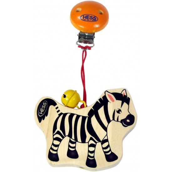 Koka piekarama rotaļlieta Hess Wooden Cart Hanger Zebra 12805