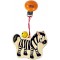 Koka piekarama rotaļlieta Hess Wooden Cart Hanger Zebra 12805