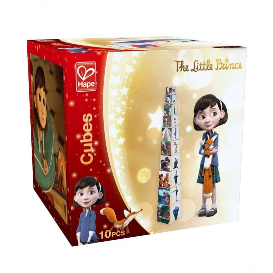 Attīstoša rotaļlieta kluči Hape The Little Prince Stacking Cubes Baby Toy 824691