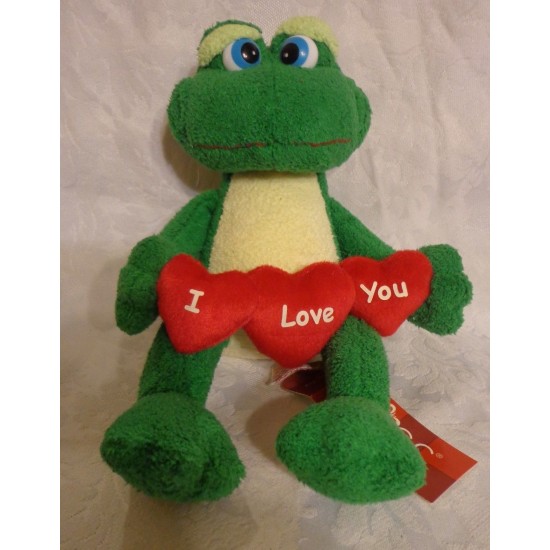 Russ Frog I Love You mīksta rotaļlieta varde 29041