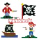 Mozaīka pikseļpuzle Ministeck Pirates 4 in 1 32533