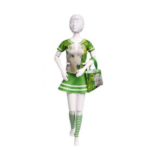 Komplekts izveido barbijas tipa lellei apģērbu Roos Dress Doll Tiny Pony RS1