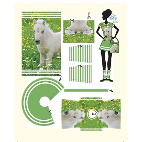 Komplekts izveido barbijas tipa lellei apģērbu Roos Dress Doll Tiny Pony RS1